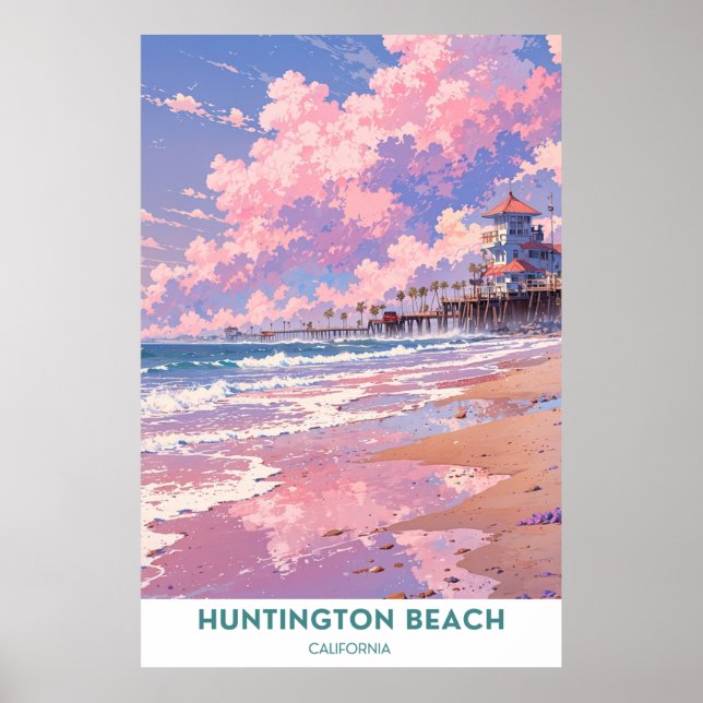 Huntington Beach, Kalifornien Poster (Framsidan)