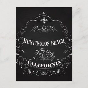 Huntington Beach, Kalifornien - Surfa City Vykort