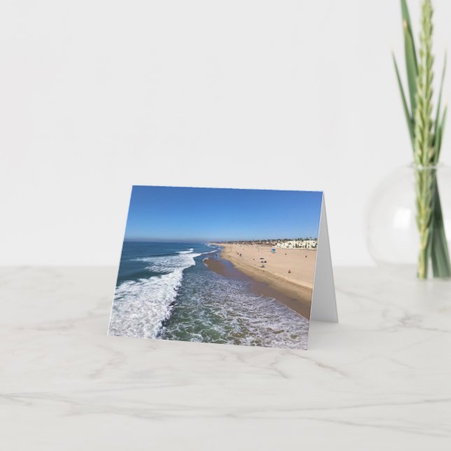 Huntington Beach, Kalifornien Tack Kort (Framsida)