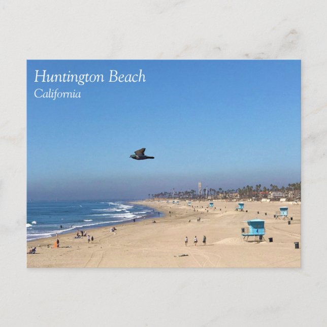 Huntington Beach, Kalifornien Vykort (Framsida)