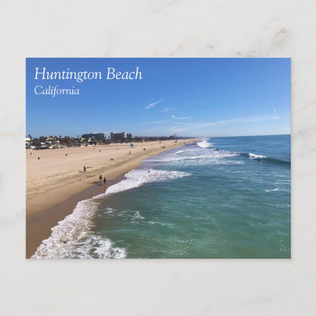 Huntington Beach, Kalifornien Vykort (Framsida)