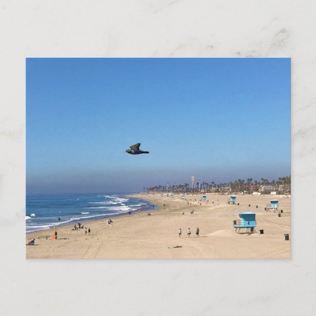 Huntington Beach, Kalifornien Vykort (Framsida)