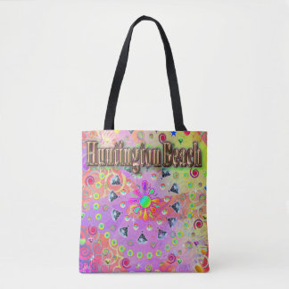 Huntington Beach Lucky Golden Tote Bag Tygkasse