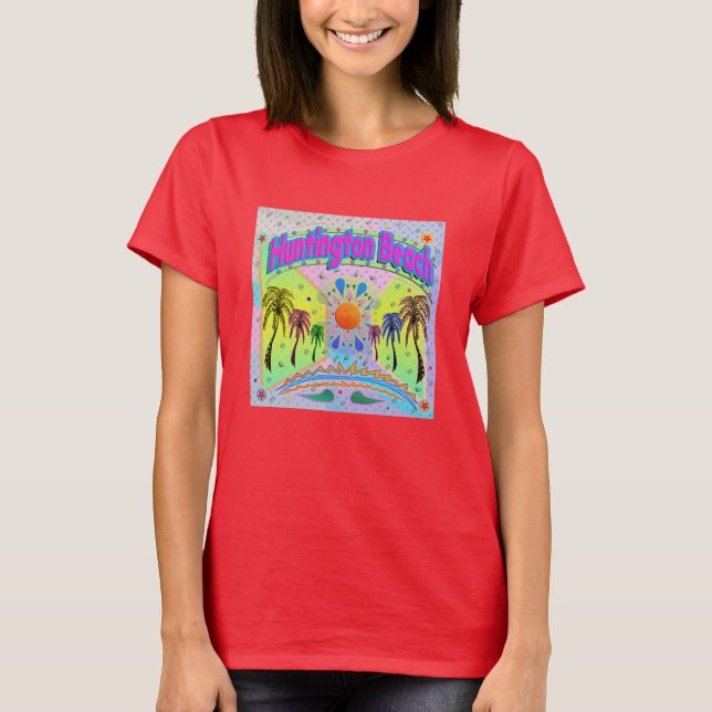Huntington Beach Lugn Desire T-Shirt (Framsida)