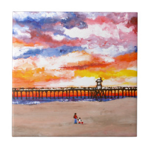 Huntington Beach Pier 2 Kakelplatta