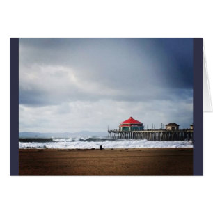 Huntington Beach Pier, CA Hälsningskort