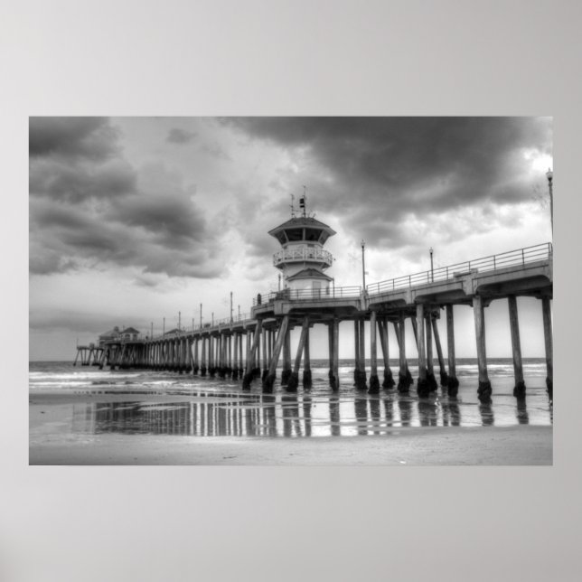 Huntington Beach Pier " Ca Poster (Framsidan)