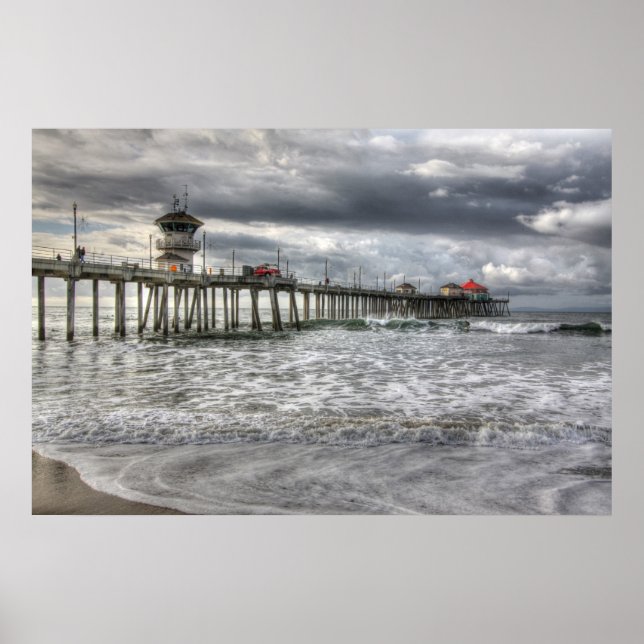 Huntington Beach Pier " Ca Poster (Framsidan)