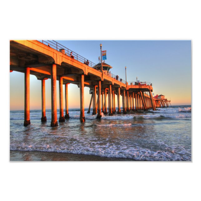 Huntington Beach Pier Fototryck (Framsidan)