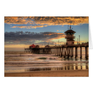 Huntington Beach Pier Hälsningskort