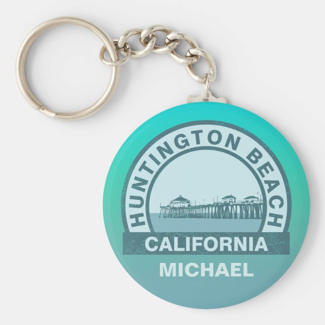 Huntington Beach Pier Nyckelring (Framsidan)