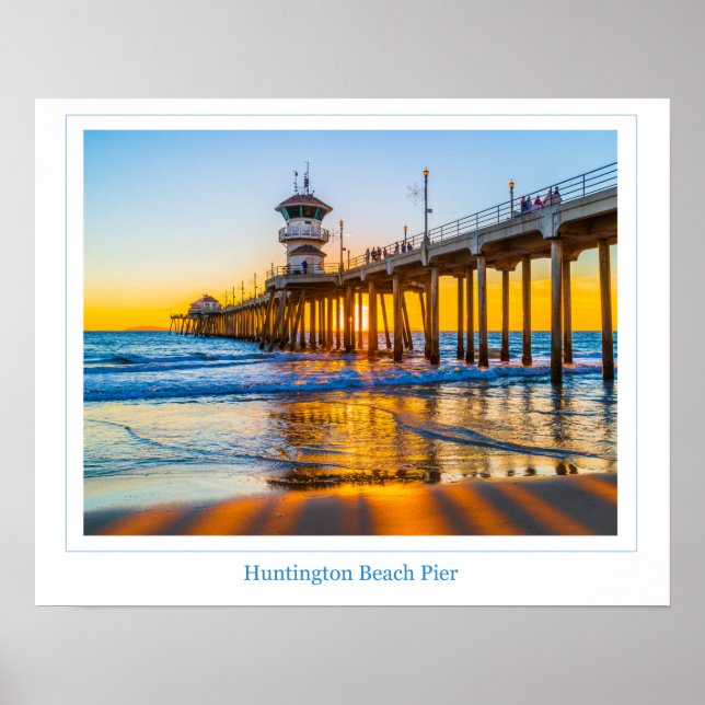 Huntington Beach Pier Poster (Framsidan)