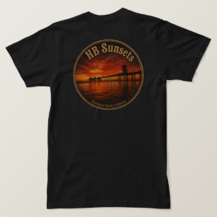 Huntington Beach Pier Solnedgång - John Minar T Shirt