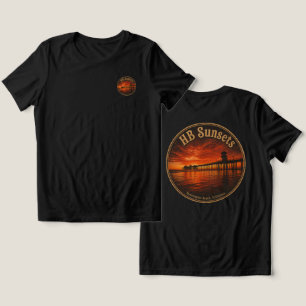Huntington Beach Pier Solnedgång T-Shirt - John M