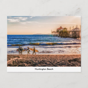 Huntington Beach Pier-vykort Vykort