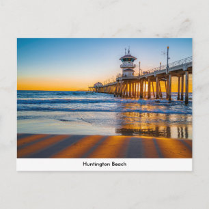 Huntington Beach Pier-vykort Vykort