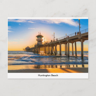 Huntington Beach Pier-vykort Vykort