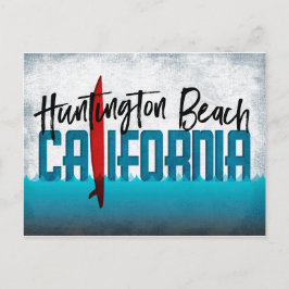 Huntington Beach Postcard California Surfboard Vykort