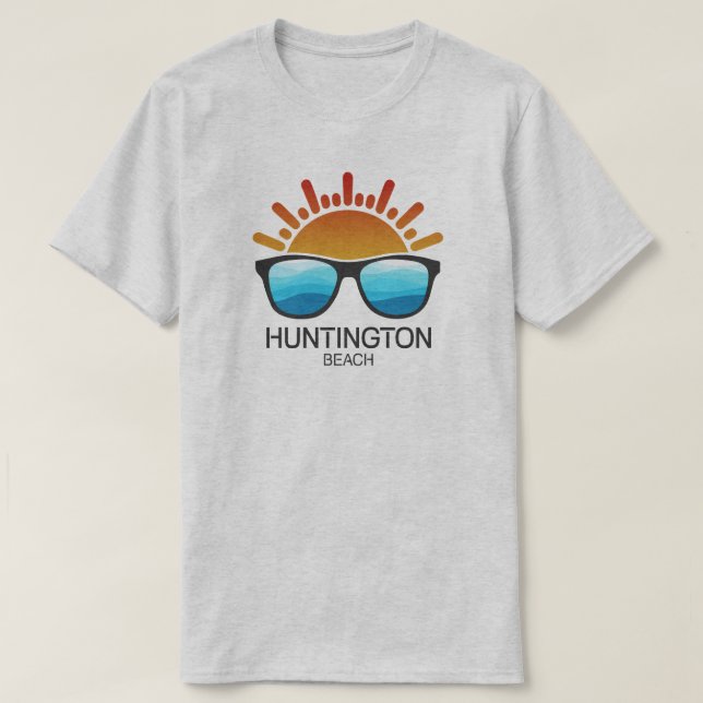 Huntington Beach South Carolina Sunglasses T Shirt (Design framsida)