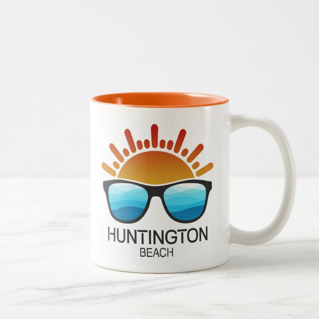 Huntington Beach South Carolina Sunglasses Två-Tonad Mugg (Höger)