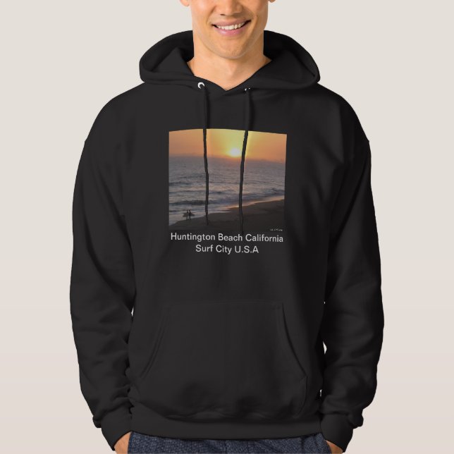 Huntington Beach "Surf City" Hoodie (Framsida)