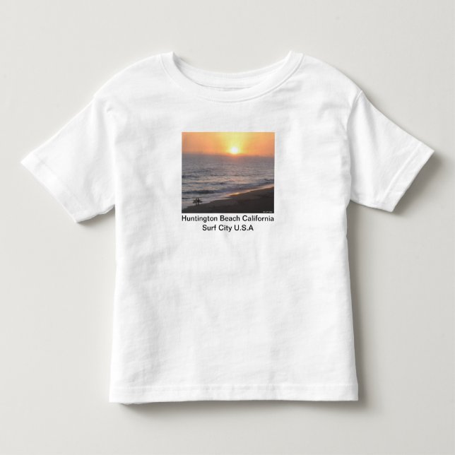 Huntington Beach "Surf City" T Shirt (Framsida)