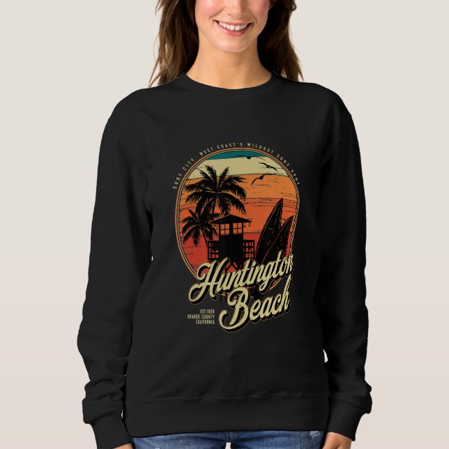 Huntington Beach Surf City West Coastu2019s Wildes T Shirt (Framsida)