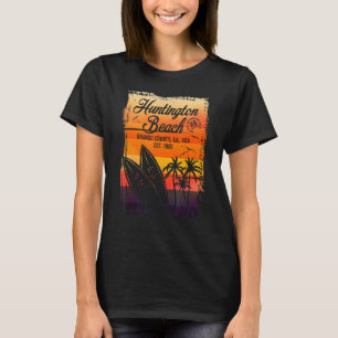Huntington Beach Surfa City California Vintage Sur T Shirt