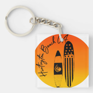Huntington Beach Surfboard och Sunset