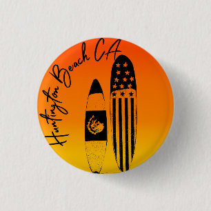 Huntington Beach Surfboard och Sunset Knapp