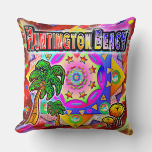 Huntington Beach Tropical Friends Pillow Kudde