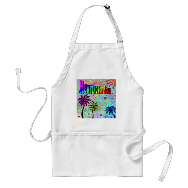 Huntington Beach Vivid Romantik Apron Förkläde (Framsidan)