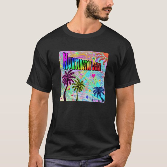 Huntington Beach Vivid Romantik T-Shirt (Framsida)