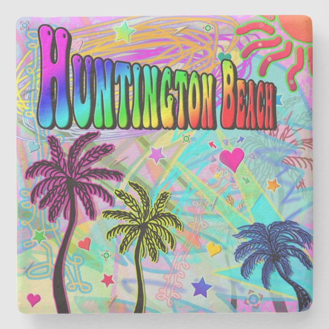 Huntington Beach Vivid Romantik Underlägg (Framsidan)