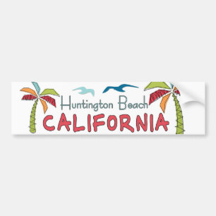 Huntington BeachKalifornien handflatan Bildekal