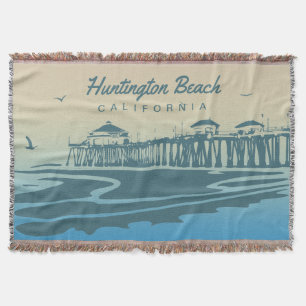 Huntington Beachpir, CA - beställnings- Mysfilt