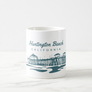 Huntington Beachpir, Kalifornien - anpassad design Kaffemugg