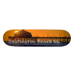 Huntington Beachsurfastad som åker skridskor!. - Skateboard Bräda 20 Cm