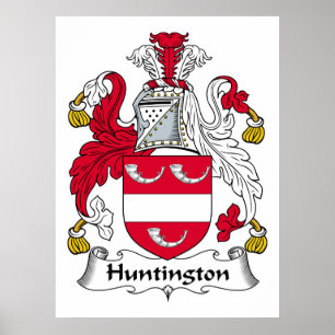 Huntington familjvapensköld poster