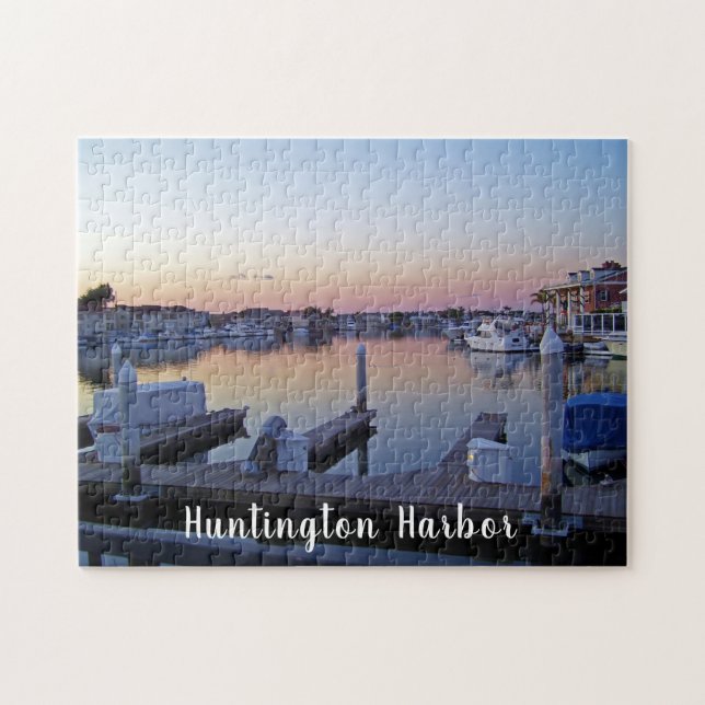 Huntington Harbor Sunset Pussel (Horisontell)