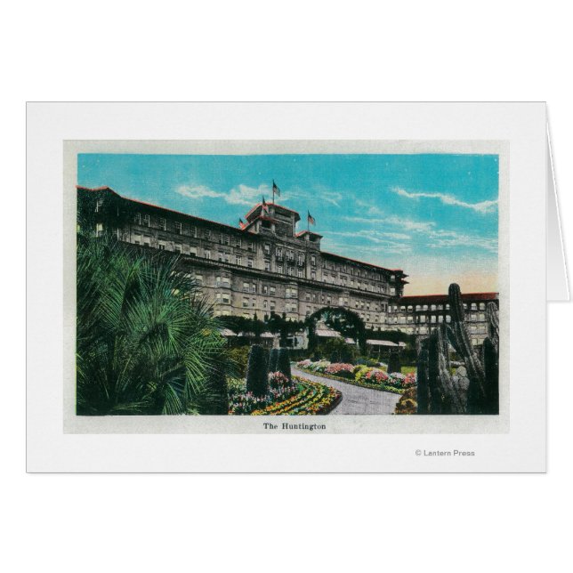 Huntington Hotel and GroundsPasadena, CA Hälsningskort (Framsidan Horizontal)