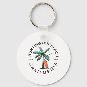 Huntington Kalifornien Beach Surf Sommarlov F Nyckelring