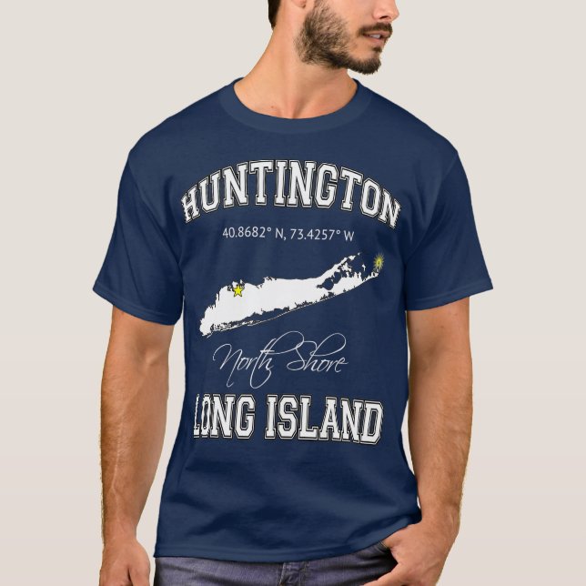 Huntington Long Island New York T Shirt (Framsida)