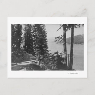Huntington Sjö, California View från Road Vykort