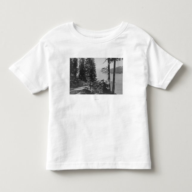 Huntington sjön, Kalifornien beskådar från vägen T Shirt (Framsida)