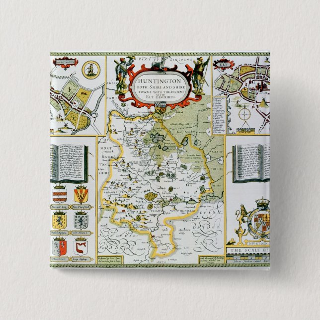 Huntington som inristas av Jodocus Hondius Knapp (Framsida)