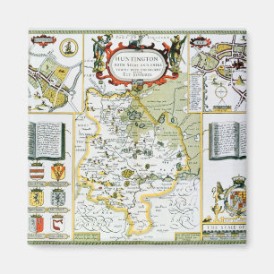Huntington som inristas av Jodocus Hondius Magnet