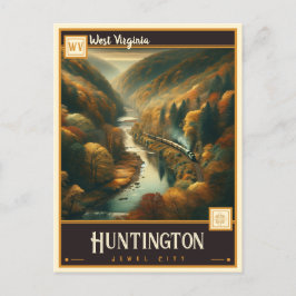 Huntington, Väster Virginia | VINTAGE Vykort