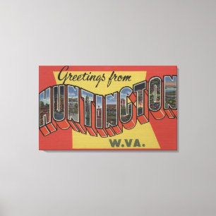 Huntington West Virginia - stora brevplatser Canvastryck