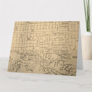 Huntington WV-vintagekarta Kort